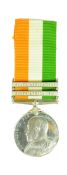 BOER WAR - SOUTH AFRICA MEDAL TO PRIVATE IN THE SCOTTISH BORDERERS