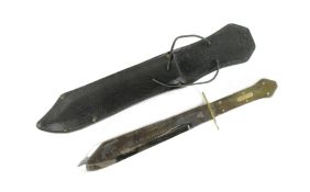 VINTAGE COFFIN HILT COLT PEACEMAKER BOWIE KNIFE