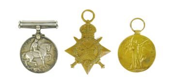 WWI FIRST WORLD WAR MEDALS - PRIVATE IN THE GLOUCESTER REGIMENT