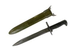 WWII SECOND WORLD WAR US UNITED STATES M1-E GARAND BAYONET