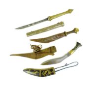 COLLECTION OF ASSORTED VINTAGE ETHNIC DAGGERS