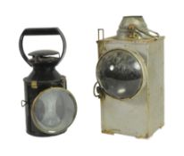 RAILWAYANA - TWO VINTAGE BRITISH RAILWAY LAMPS
