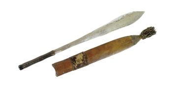 EARLY 2OTH CENTURY KENYAN MAASAI PEOPLE MACHETE