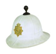 POST WAR 1960 DATED ROYAL MARINES BAND PITH HELMET