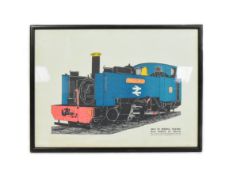 RAILWAYANA - VALE OF RHEIDOL RAILWAY PRINCE OF WALES LOCO PRINT
