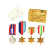 WWII SECOND WORLD WAR MEDAL GROUP - YORKSHIRE INTEREST