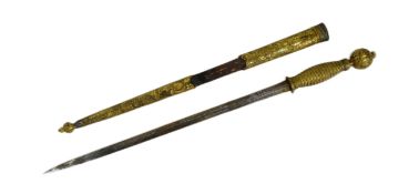 18TH CENTURY FRENCH STILETTO DAGGER