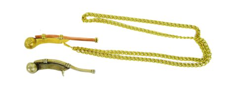 TWO WWII SECOND WORLD WAR BOSUNS WHISTLES