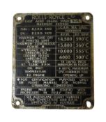 ROLLS ROYCE ENGINE PLAQUE