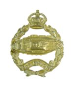 POST FIRST WORLD WAR 1924 PATTERN ROYAL TANK REGIMENT CAP BADGE