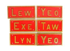 RAILWAYANA - COLLECTION OF LOCOMOTIVE PLAQUES