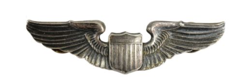 WWII SECOND WORLD WAR USAAF PILOTS WING BADGE