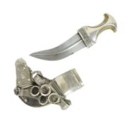 EARLY 20TH CENTURY MIDDLE EASTERN JAMBIYA DAGGER