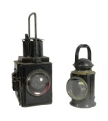 RAILWAYANA - TWO VIINTAGE BRITISH RAILWAY LAMPS