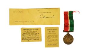 WWI FIRST WORLD WAR MERCANTILE MARINE MEDAL