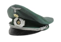 WWII SECOND WORLD WAR GERMAN MOUNTAIN TROOP OFFICERS VISOR