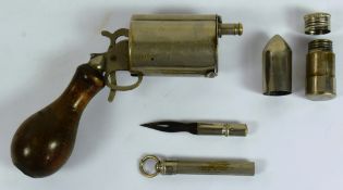 19TH CENTURY NOVELTY INK WELL REVOLVER
