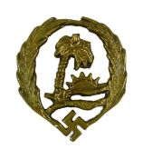 WWII GERMAN ' SONDERVERBAND ' SPECIAL OPERATIONS UNIT CAP BADGE