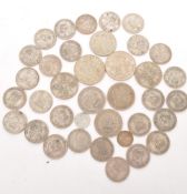 COLLECTION OF PRE-1947 BRITISH SILVER COINS