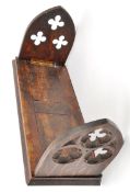 VICTORIAN GOTHIC STYLE WOODEN BOOK SLIDE