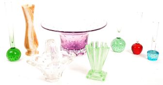 COLLECTION OF ASSORTED STUDIO GLASS & OTHER