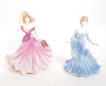 COALPORT - TWO LADIES OF FASHION FIGURES