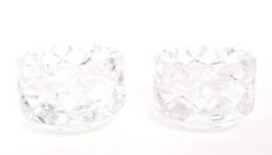 GUNNAR CYREN FOR ORREFORS - PAIR OF CUT GLASS SOFIERO BOWLS