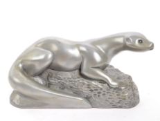 THE FISHER COLLECTION - PEWTER STYLE OTTER FIGURE BY RICHARD FISHER