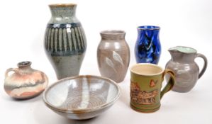 COLLECTION OF CERAMIC STUDIO ART POTTERY INCL. WOOTTON COURTENAY