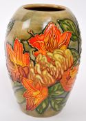 MOORCROFT POTTERY - FLAME OF THE FOREST CERAMIC VASE