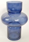 MID CENTURY STYLE RETRO HOOPED GLASS VASE
