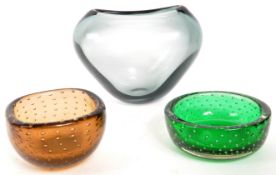 COLLECTION OF VINTAGE 20TH CENTURY STUDIO ART GLASS