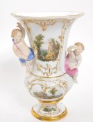 MEISSEN BELIEVED VASE - 19TH CENTURY WITH ITALIAN SCENE