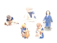 ROYAL COPENHAGEN - DANISH VINTAGE 20TH CENTURY PORCELAIN FIGURES
