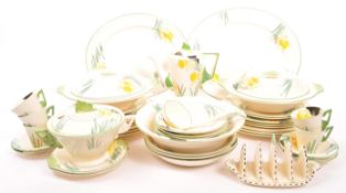 BURLEIGH WARE - DAFFODIL PATTERN COFFEE & DINNER SERVICE
