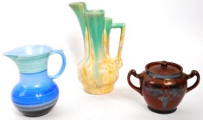 COLLECTION OF ART DECO STYLE CERAMIC VASES