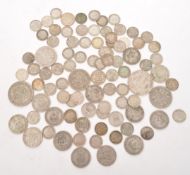 COLLECTION OF PRE-1947 BRITISH SILVER COINS