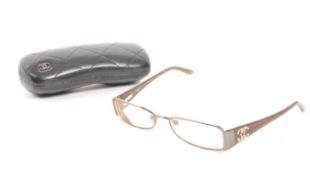 CHANEL - PAIR OF VINTAGE GLASSES MODEL 2118-HB WITH CASE