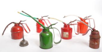 COLLECTION OF VINTAGE 20TH CENTURY OIL CANS