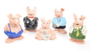 WADE - NATWEST - FULL SET OF CERAMIC PIGS