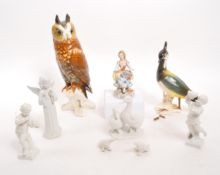 COLLECTION OF GERMAN CERAMICS INCL. SITZENDORF LADY