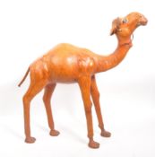 20TH CENTURY LARGE LEATHER CAMEL FIGURE