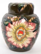 MOORCROFT POTTERY - LATE 20TH CENTURY CERAMIC GINGER JAR
