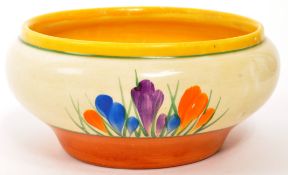 CLARICE CLIFF - EARLY 20TH CENTURY 1930S CROCUS BOWL