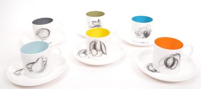 SUSIE COOPER - BLACK FRUITS - PART COFFEE SERVICE