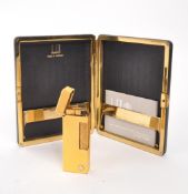 DUNHILL - MID CENTURY LIGHTER & CIGARETTE CASE