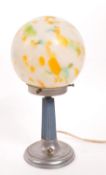 1920S / 30S ART DECO TUTTI FRUTTI PILLAR TABLE LAMP