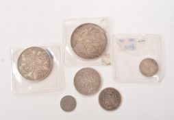 COLLECTION OF 19TH CENTURY SILVER COINS