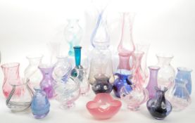CAITHNESS - LARGE COLLECTION OF CAITHNESS GLASS VASES