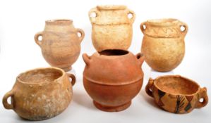 COLLECTION OF VINTAGE MOROCCAN CLAY POTTERY
